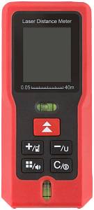 Дальномер лазерный, расчет площади/объема, LCD дисплей, диапазон 40 м