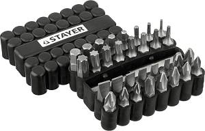 STAYER 33 шт, набор бит с магнитным адаптером (26085-H33)