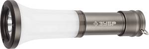 ЗУБР 15 LED, 4000 K, светодиодный фонарь в алюминиевом корпусе (56205)