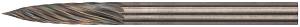 Шарошка карбидная Профи, штифт 3 мм (мини), цилиндрическая с острым наконечником FIT