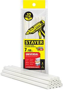 STAYER Universal, 7 х 150 мм, 12 шт, прозрачные, универсальные клеевые стержни Professional (06817-12)