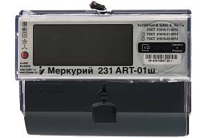 Электросчетчик "Инкотекс" Меркурий 231 ART-01ш 3х230/400В, 5-60А, многотарифный Электросчетчик "Инкотекс" Меркурий 231 ART-01ш 3х230/400В, 5-60А, многотарифный