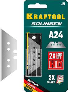 KRAFTOOL Solingen-А24, 5 шт, трапециевидные лезвия (09625-S5)