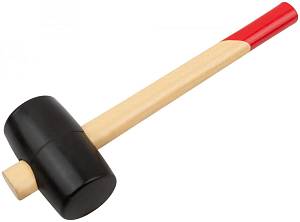 Киянка резиновая, деревянная ручка 50 мм ( 300 гр ) FIT