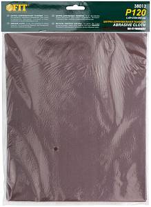Листы шлифовальные на тканевой основе, алюминий-оксидный абразивный слой 230х280 мм, 10 шт. Р 120 FIT