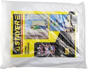 STAYER 4 м, 5 м, 30 мкм, защитная укрывочная пленка, Professional (12253-04-05) STAYER 4 м, 5 м, 30 мкм, защитная укрывочная пленка, Professional (12253-04-05)