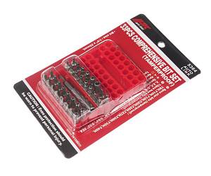 Набор бит 1/4" TORX, HEX, SPANNER с магнитным держателем 33 предмета JTC Набор бит 1/4" TORX, HEX, SPANNER с магнитным держателем 33 предмета JTC