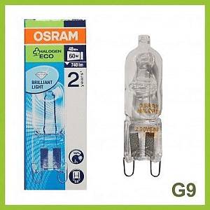 OSRAM Лампа галогенная HALOPIN 66748 ECO 48Вт капсула G9 2800К 230В