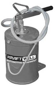 KraftWell KRW1796 Нагнетатель масла с ручным приводом 16 л KraftWell KRW1796 Нагнетатель масла с ручным приводом 16 л