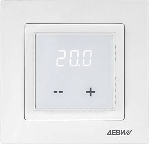 Терморегулятор ДЕВИ Room с датчиком пола, 16А цифровой LED дисплей 140F1030R