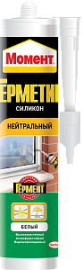 Герметик Момент 2665906 Силиконовый нейтральный белый 280 мл Герметик Момент 2665906 Силиконовый нейтральный белый 280 мл