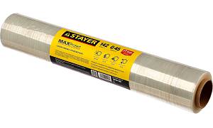 STAYER MaxProtect, 142 м х 450 мм, 17 мкм, УФ стойкая, ручная, упаковочная стрейч-пленка (12610-450) STAYER MaxProtect, 142 м х 450 мм, 17 мкм, УФ стойкая, ручная, упаковочная стрейч-пленка (12610-450)