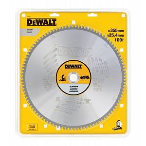 Пильный диск DEWALT EXTREME DT1917, по алюминию 355/25.4, 100 TCG-5°