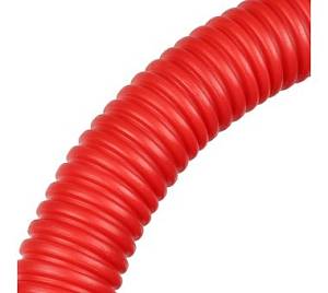 SPG-0002-102520 STOUT Труба гофрированная ПНД, цвет красный, наружным диаметром 25 мм для труб диаметром 16-22 мм