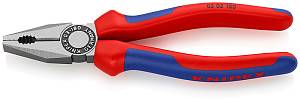 Плоскогубцы комбинированные, 180 мм, фосфатированные, 2-комп ручки KNIPEX Плоскогубцы комбинированные, 180 мм, фосфатированные, 2-комп ручки KNIPEX
