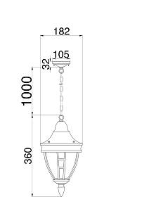 Подвесной светильник Outdoor O027PL-01B