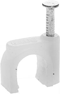 STAYER 4 мм, 100 шт, скоба-держатель для круглого кабеля с оцинкованным гвоздем (4510-04)
