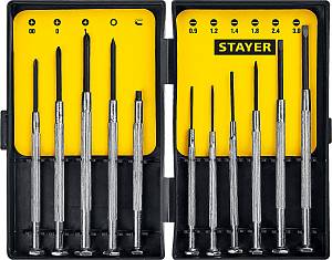 STAYER 11 предм., часовые отвертки (2560-H11)