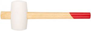 Киянка резиновая белая, деревянная ручка 70 мм ( 680 гр ) KУРС