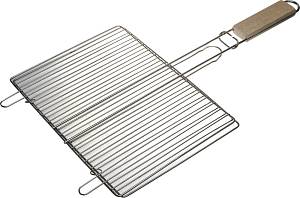 GRINDA Barbecue, 300 х 225 мм, нержавеющая сталь, плоская решетка-гриль (424733)