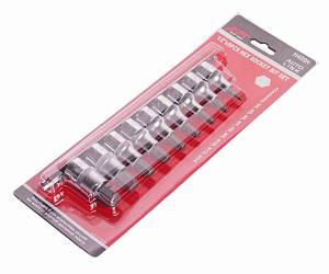 Набор бит-головок 1/2" HEX H4-H14 9 предметов JTC Набор бит-головок 1/2" HEX H4-H14 9 предметов JTC