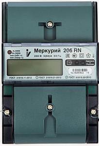 Счетчик электроэнергии Меркурий 206 RN 230В 5(60)А многотарифный Счетчик электроэнергии Меркурий 206 RN 230В 5(60)А многотарифный