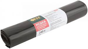 Мешки для строительного мусора, ПВД особопрочные, 240 л, 900х1400 мм, толщина 70 мкм, 5 шт. FIT Мешки для строительного мусора, ПВД особопрочные, 240 л, 900х1400 мм, толщина 70 мкм, 5 шт. FIT