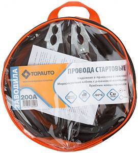 Провода стартовые "ЗАВОДИЛА" 200 Амп, 2 м ( сумка ) ТопАвто Провода стартовые "ЗАВОДИЛА" 200 Амп, 2 м ( сумка ) ТопАвто
