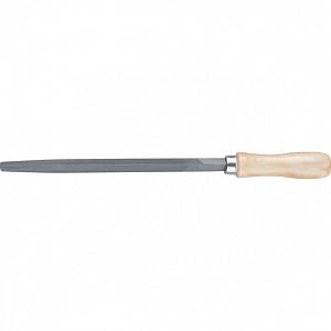 Напильник трехгранный, 250 мм, деревянная ручка Сибртех