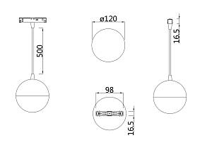 Трековый светильник Technical TR018-2-10W4K-B