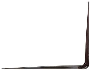Уголок-кронштейн коричневый 200х250 мм (0,8 мм) FIT
