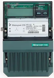 Счётчик электроэнергии Меркурий 230 AR-02 R 10-100А / 3-фазный / ЖКИ / 1 тариф Счётчик электроэнергии Меркурий 230 AR-02 R 10-100А / 3-фазный / ЖКИ / 1 тариф