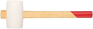 Киянка резиновая белая, деревянная ручка 50 мм ( 340 гр ) КУРС