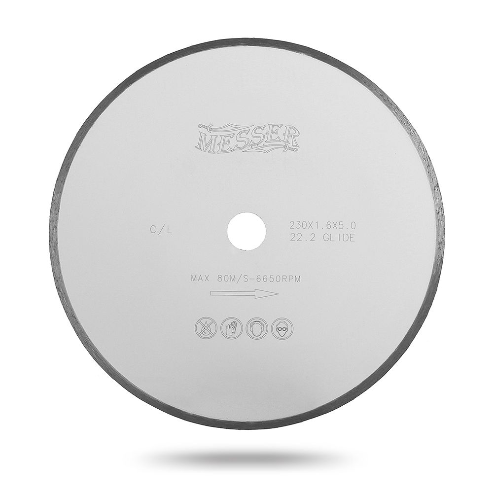 Алмазный диск Messer C/L со сплошной кромкой. Диаметр 180 мм. (01-21-180)